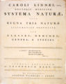 Linné: Systema Naturae [WikiCommons]